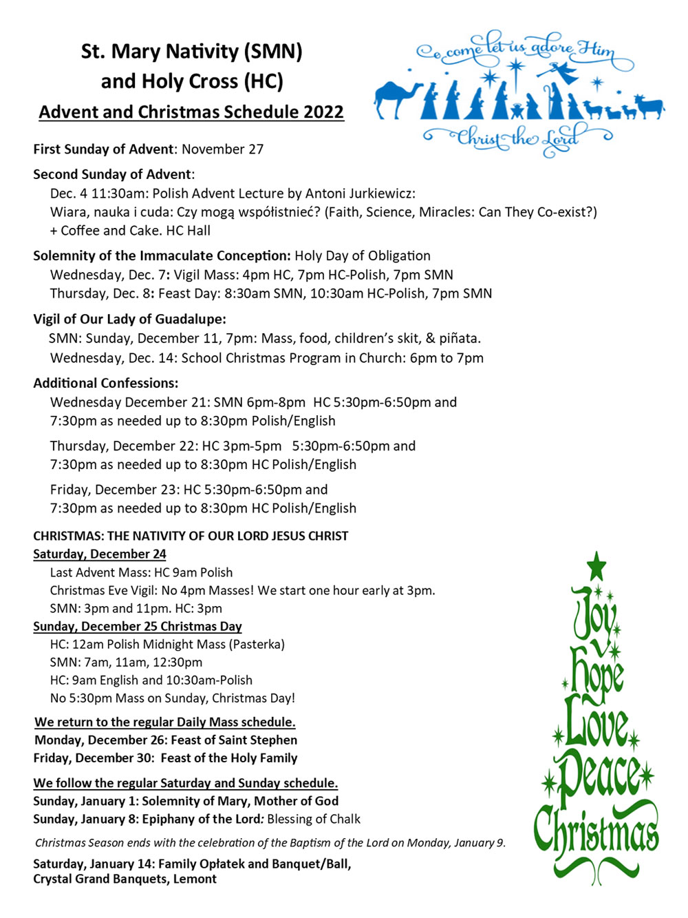 St. Mary Nativity Church Deeply Committed. Christ at Heart.